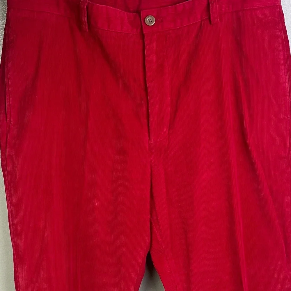 Vineyard Vines Men's Red Corduroy Club Cotton Relaxed Fit Chino Pant Size 38x30